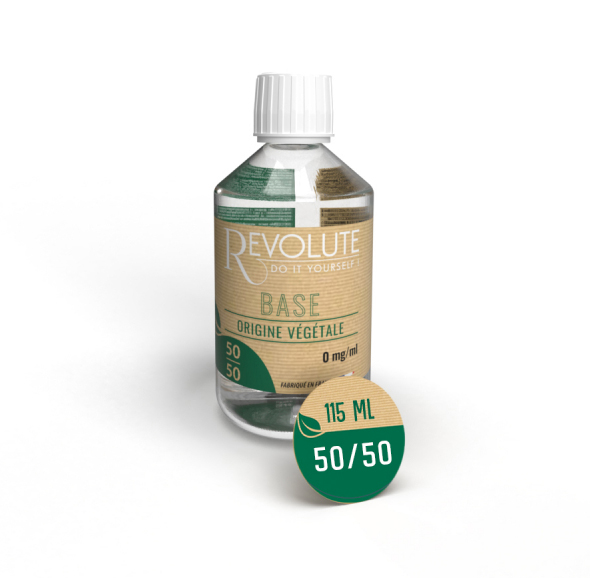 base revolute végétale 115 ml 50/50 PG/VG